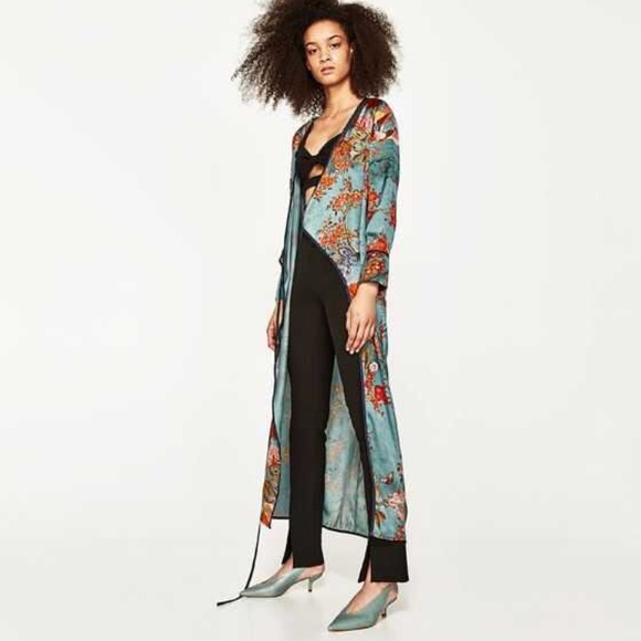 printed kimono dress